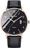 SEVEN Fashion Analogue Men's Watch Black Dial Black Colored Strap