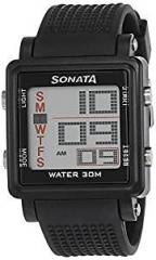 SF Digital Grey Square Dial Men's Sport Watch NL77043PP01A/NP77043PP01