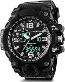 Shocknshop Analog Digital Sports Black Dial Multi Functional Mens Boys Watch SK08