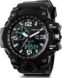 Shocknshop Analog Digital Sports Black Dial Multi Functional Mens Boys Watch SK1155