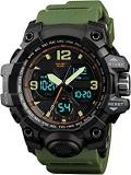 Shocknshop Analog Digital Sports Black Dial Watch For Men Boys SK09