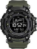 Shocknshop Digital Sports Multi Functional Black Dial Watch For Mens Boys W320