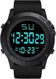 Shocknshop Digital Sports Multi Functional Military Style Black Dial Watch For Mens Boys LAVAW04