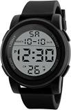 Shocknshop LED Digital Sports Multi Functional Black Dial Watch For Mens Boys WCH46