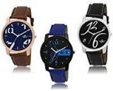 Shree Analogue Brown, Blue, Black Dial Men's Watch Combo 1008