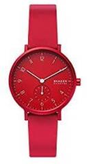 Skagen Aaren Analog Red Dial Unisex's Watch SKW2765