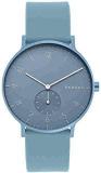 Skagen Unisex 41 Mm Aaren Kulor Blue Dial Silicone Analogue Watch SKW6509