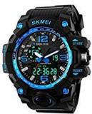 Skmei Analog Digital Black Dial Men's Watch 1155 Blue