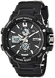 Skmei Analog Digital Black Dial Men's Watch 990BLK