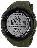 SKMEI Analog Digital Dial Men's Watch DG1025 GENT SIZE ARMY GREEN