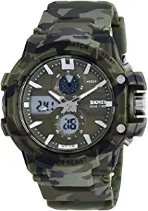 Analog Digital Green Dial Men's Watch 990 Camo