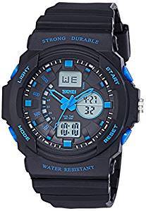 Skmei Analog Digital Multi Colour Dial Unisex Watch 0955BBBL