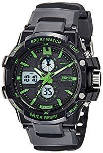 Skmei Analog Digital Multi Colour Dial Unisex Watch 0990BBGR