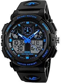 Analog Digital Sport Black Dial Men's and Boy's Watch 1270