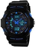 Skmei Analogue Digital Black Dial Men's Watch 5590 Blu