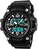 SKMEI Analogue Digital Black Strap Sports Watch For Men's & Boy's 1283 SKMEI BLK