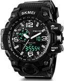 Skmei Analogue Digtal Dual Quartz Movement Military Design Water Resistant Sports Men's Watch 1545