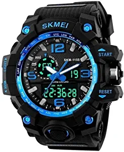 Skmei Analogue Digtal Dual Quartz Movement Military Design Water Resistant Sports Men's Watch 1545