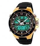 SKMEI Aviser Dual Time Analogue Digital Men's Watch Black