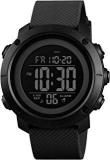 SKMEI Black Digital Black Dial Sports Men's And Boy's Watch