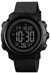 SKMEI Black Digital Black Dial Sports Men's and Boy's Watch