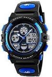 Skmei Blue Analog Digital Shock Resistant Water Proof Sports Watch For Boys And Girls + Assured Gift