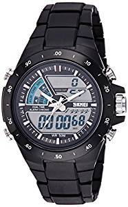 Skmei Chronograph Analogue Digital Sport Black Dial Men's Watch GM6101BLK