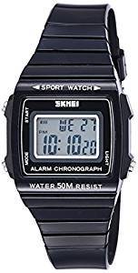 Skmei Digital Black Dial Unisex Watch 1136BB