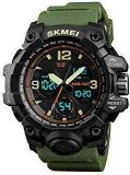 SKMEI Men's Addic Green Analogue Digital Multi Function Sports Watch With Bracelet Black Dial