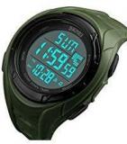 Skmei Military Green Multifunction 5ATM Waterproof Digital Unisex Sports Watch