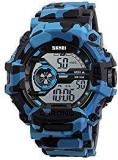 Skmei Multifunction Chronograph Military Blue Dial Digital Sports Men's Watch 1233