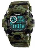 Skmei Multifunction Military Green Digital Sports Watch For Men's & Boys.