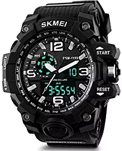 SKMEI Quartz Black Dial Analog Black Band Men's Watch SKM M010