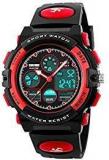 Skmei Red Analogue Digital Shock Resistant Alarm Calender Water Proof Sports Watch For Boys And Girls