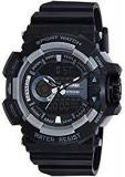 Skmei Sports Stop Watch Analog Digital Black Dial Men's Watch AD1117