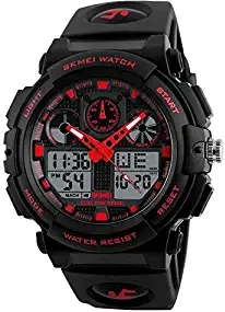 SKMEI Water Resistance Analog Digital Sports Black Dial Unisex Watch 1270