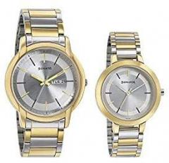 Sonat Sonata Pairs Analog Silver Dial unisex Watch 770318141BM01/NN770318141BM01/NP770318141BM01