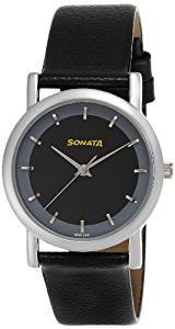 Sonata Analog Black Dial Men's Watch 7987SL02