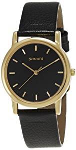 Sonata Analog Black Dial Men's Watch NF7987YL03J