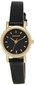 Sonata Analog Black Dial Women's Watch NF8976YL03J