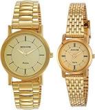 Sonata Analog Champagne Dial Men & Women 77049YM01C + NK87018YM01