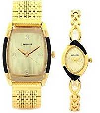 Sonata Analog Gold Dial Unisex Watch 70808069YM01