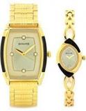 Sonata Analog Gold Dial Unisex Watch 70808069YM02