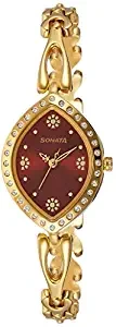 Analog Gold Dial Women's Watch NL8149YM01