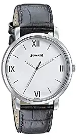 Analog White Dial Men's Watch 7142SL01