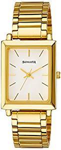 Sonata Analog White Dial Men's Watch NF7078YM01