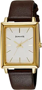 Analog White Dial Men's Watch NK7078YL01