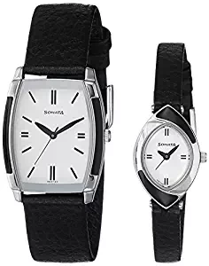 Sonata Analog White Dial Unisex's Watch NK70808069SL01