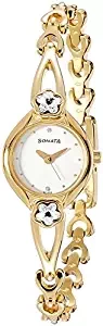 Sonata Analog White Dial Women's Watch NK8065YM01