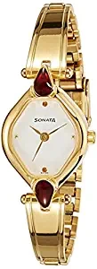 Sonata Analog White Dial Women's Watch NL8063YM05